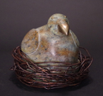 Nesting Bird - Stone Sculpture