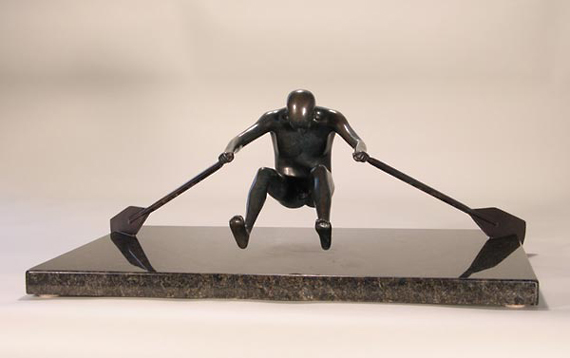 Rower (1/4 Scale) - Bronze Sculpture