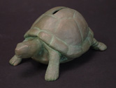 Turtle Bank - Bronze Sculpture